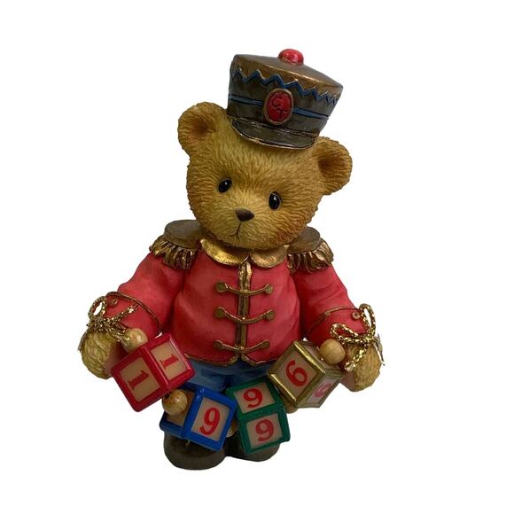 Vintage 1996 Cherished Teddies Jeffrey 176044 Striking Up Another Year Drummer - Picture 1 of 5